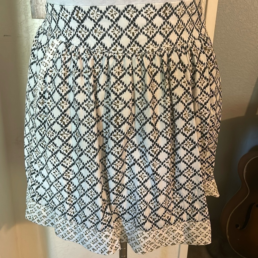 Loft linen blend skirt